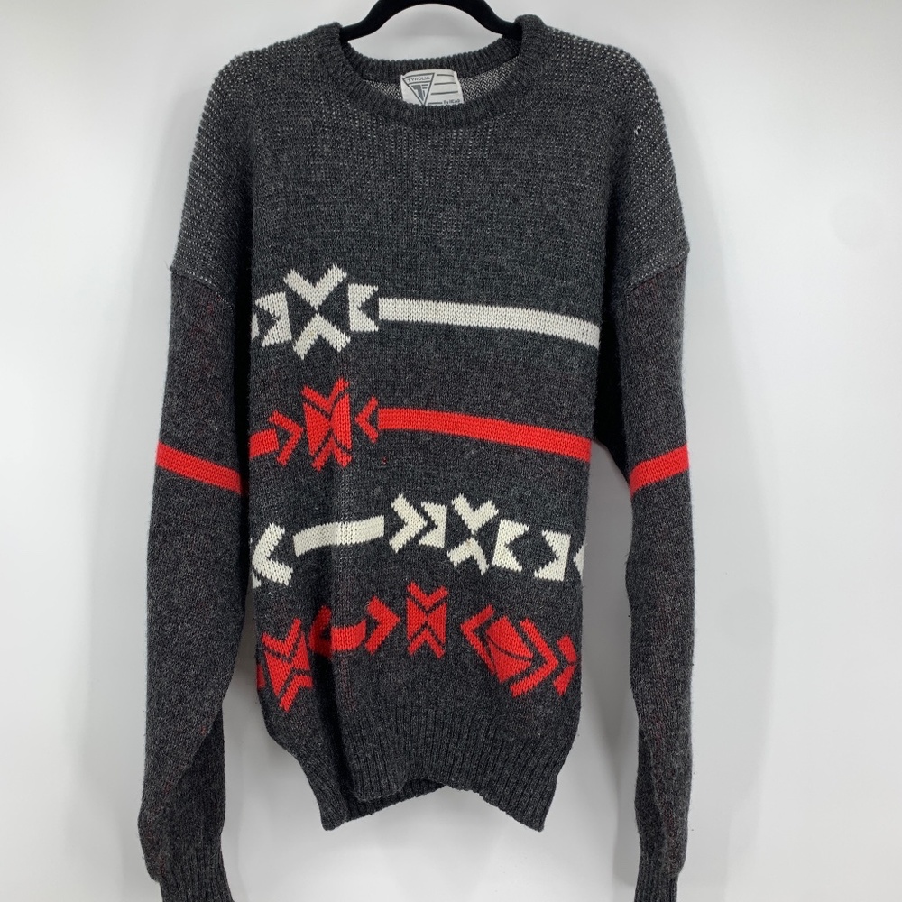 Vintage Tyrolia Head large sweater pullover wool
